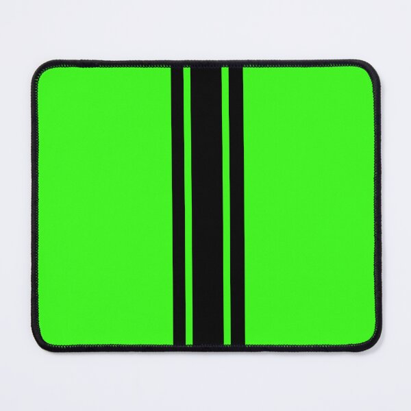 Item preview, Single Stripe with 2 Thick Pinstripes (Black On Neon Green) designed and sold by Racing Stripes Only.