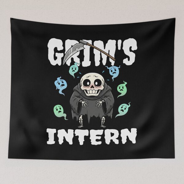 Item preview, GRIM'S INTERN - SKELETON HALLOWEEN designed and sold by KEF Custom.