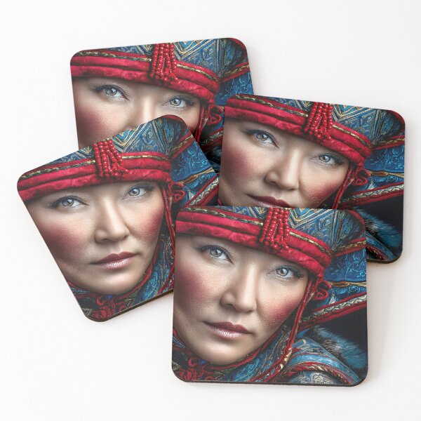 Item preview, Regal Woman in Vibrant Traditional Costume Portrait designed and sold by Artessie.
