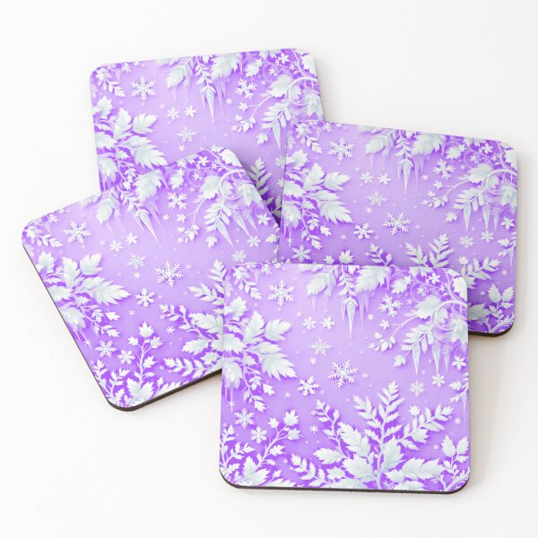 Item preview, Lavender Frost print, Winter Wonderland Pattern, Beautiful winter cruls, Sophisticated, Elegant Violet Scrollwork  designed and sold by TheGaliyaStudio.