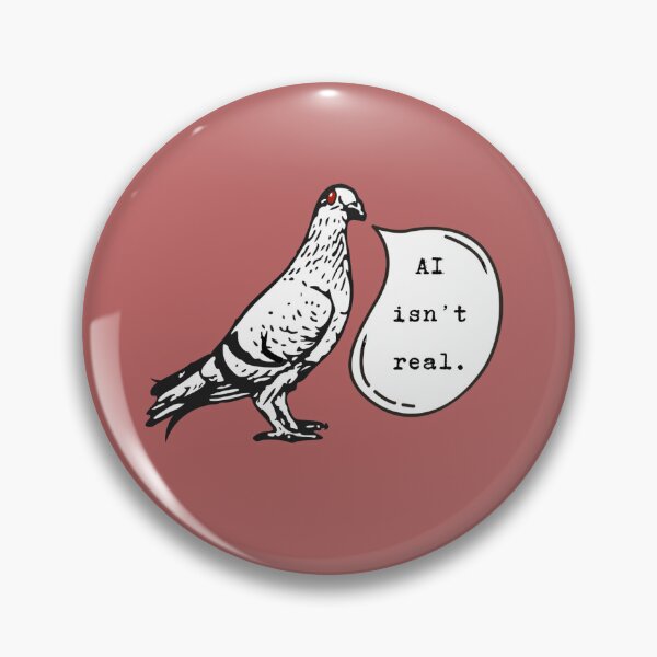 Item preview, AI isn't real bird designed and sold by Redacted-and-Co.