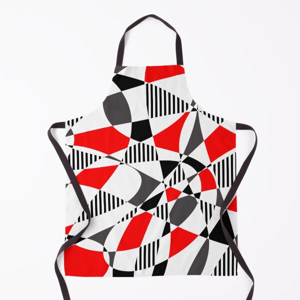 Item preview, Randomly Retro III - Red, Gray, Black And White Stripes designed and sold by QuestingPixel.