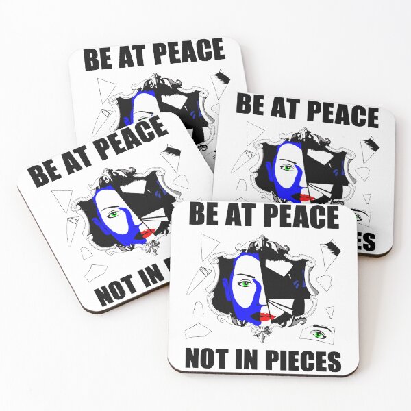 Item preview, Be at Peace Not in Pieces Shattered Mirror Face Art designed and sold by FlyShop1.