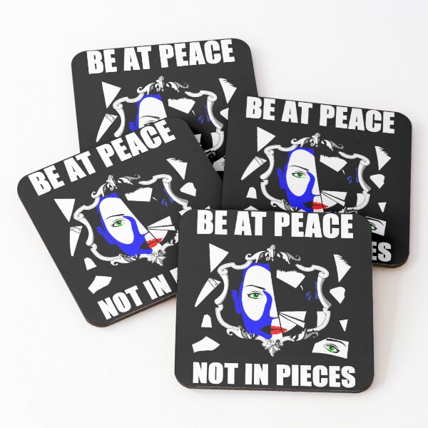 Item preview, Be at Peace Not in Pieces Shattered Mirror Face Art designed and sold by FlyShop1.