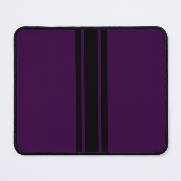 Item preview, Single Stripe with 2 Thick Pinstripes (Black On Deep Purple) designed and sold by Racing Stripes Only.