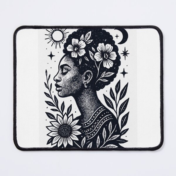 Item preview, Celestial Roots – Afrocentric Minimalist Art Print designed and sold by INK & DAYDREAMS.