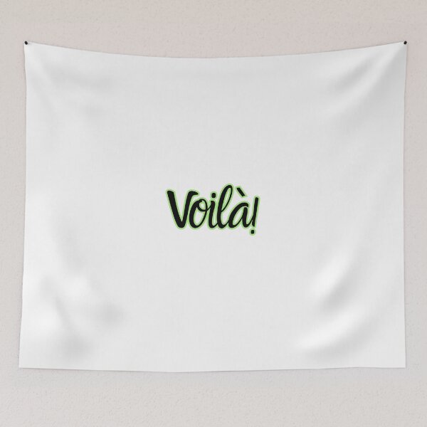 Item preview, Voilà! – Bold French Typography in Green & Black designed and sold by Inkworksbyshery.