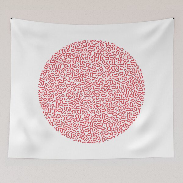 Item preview, Abstract Turing Pattern Puffer Fish Light Red designed and sold by FunnyFeelingStudio.