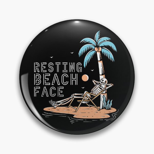 Item preview, Resting Beach Face Summer Skeleton Design Option 2 designed and sold by MouseDeSigns.