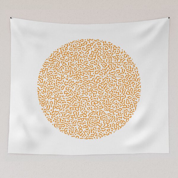 Item preview, Abstract Turing Pattern Puffer Fish Light Orange designed and sold by FunnyFeelingStudio.