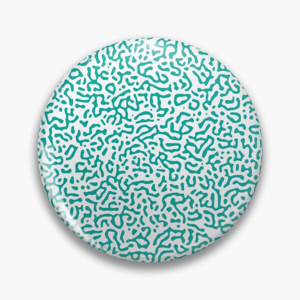 Item preview, Abstract Turing Pattern Puffer Fish Turquoise designed and sold by FunnyFeelingStudio.