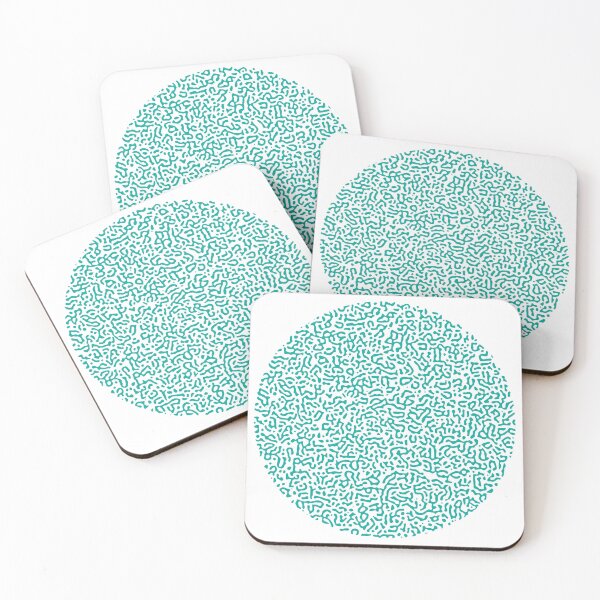Item preview, Abstract Turing Pattern Puffer Fish Turquoise designed and sold by FunnyFeelingStudio.