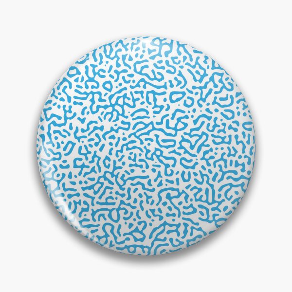 Item preview, Abstract Turing Pattern Puffer Fish Light Blue designed and sold by FunnyFeelingStudio.