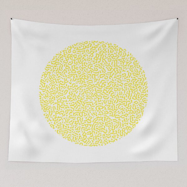 Item preview, Abstract Turing Pattern Puffer Fish Yellow designed and sold by FunnyFeelingStudio.