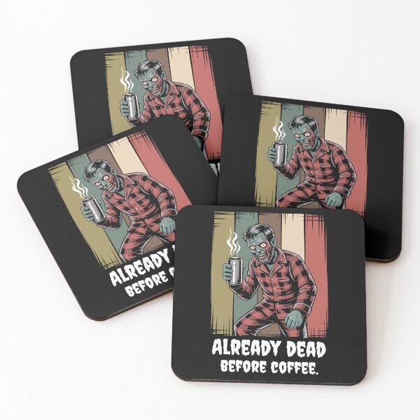 Item preview, Already Dead Before Coffee Zombie Funny Halloween Design designed and sold by Serbin.