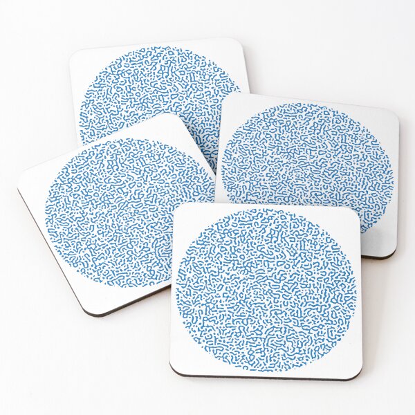 Item preview, Abstract Turing Pattern Puffer Fish Blue designed and sold by FunnyFeelingStudio.