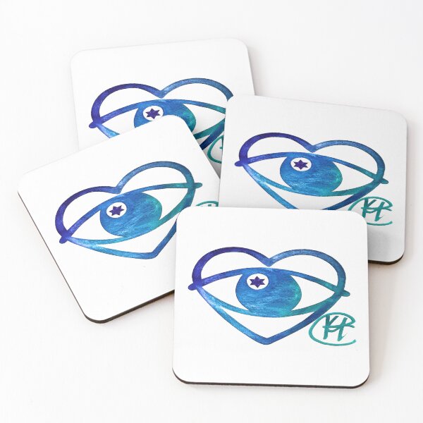 Item preview, Heart Evil Eye Pop Art  designed and sold by Kalli Taub Art.
