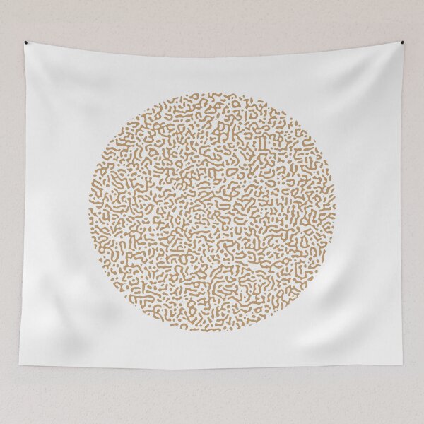 Item preview, Abstract Turing Pattern Puffer Fish Light Brown designed and sold by FunnyFeelingStudio.