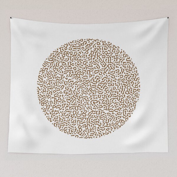 Item preview, Abstract Turing Pattern Puffer Fish Brown designed and sold by FunnyFeelingStudio.