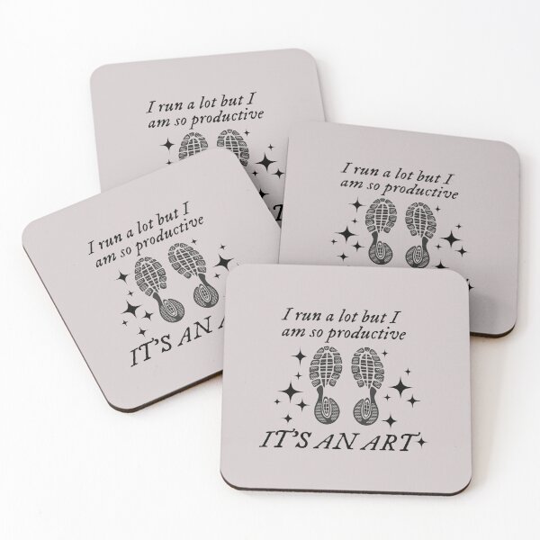 Item preview, I run a lot but I am so productive it's an art designed and sold by erikannegarcia.