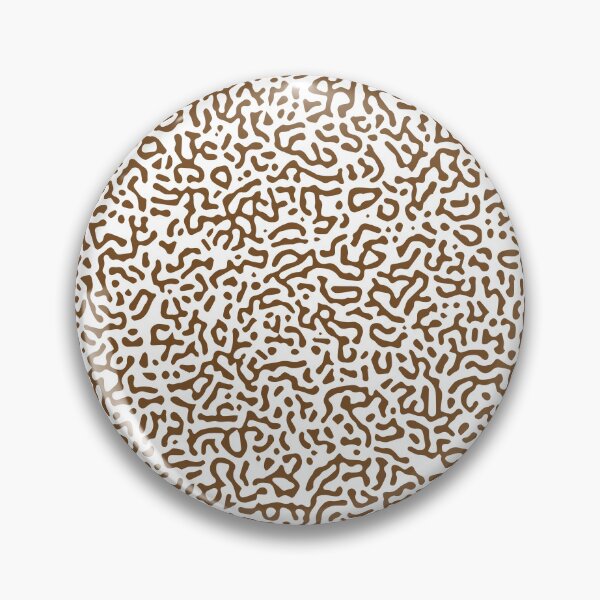 Item preview, Abstract Turing Pattern Puffer Fish Dark Brown designed and sold by FunnyFeelingStudio.
