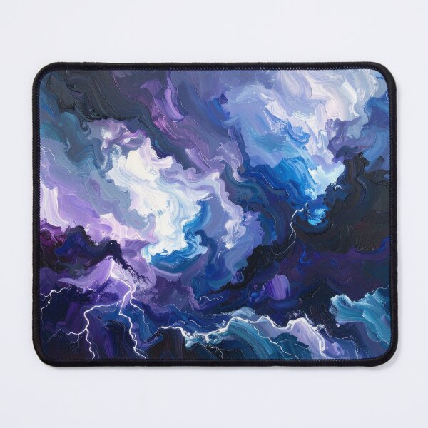 Item preview, abstract oil paint depicting thunder and lightning designed and sold by optimusprime39.