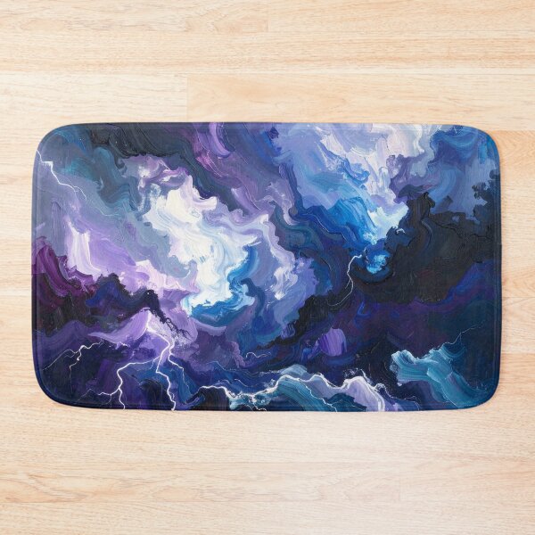 Item preview, abstract oil paint depicting thunder and lightning designed and sold by optimusprime39.