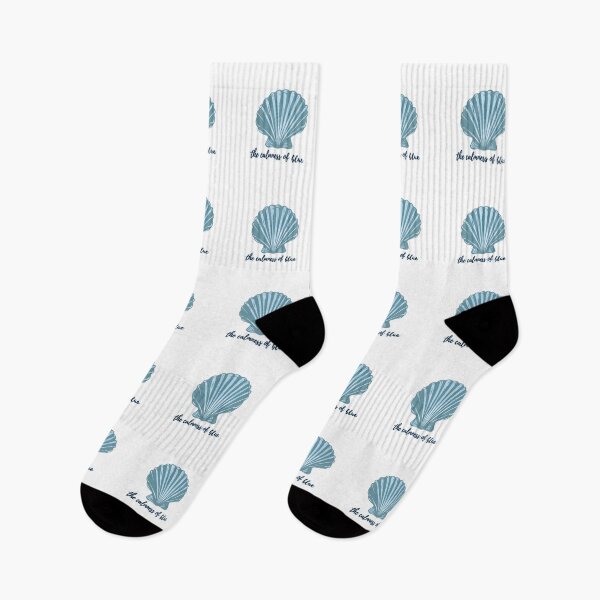 Item preview, The Calmness of Blue – Ocean Serenity with Seashells designed and sold by Inkworksbyshery.