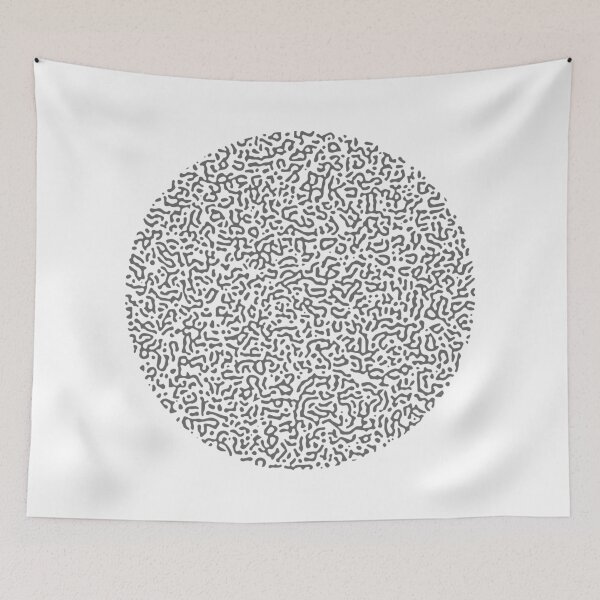 Item preview, Abstract Turing Pattern Puffer Fish Grey designed and sold by FunnyFeelingStudio.