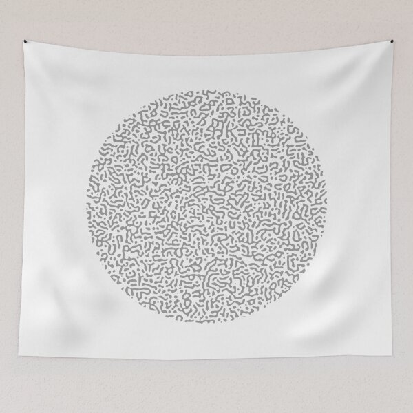 Item preview, Abstract Turing Pattern Puffer Fish Light Grey designed and sold by FunnyFeelingStudio.