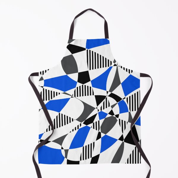 Item preview, Randomly Retro III - Blue, Gray, Black And White Stripes designed and sold by QuestingPixel.