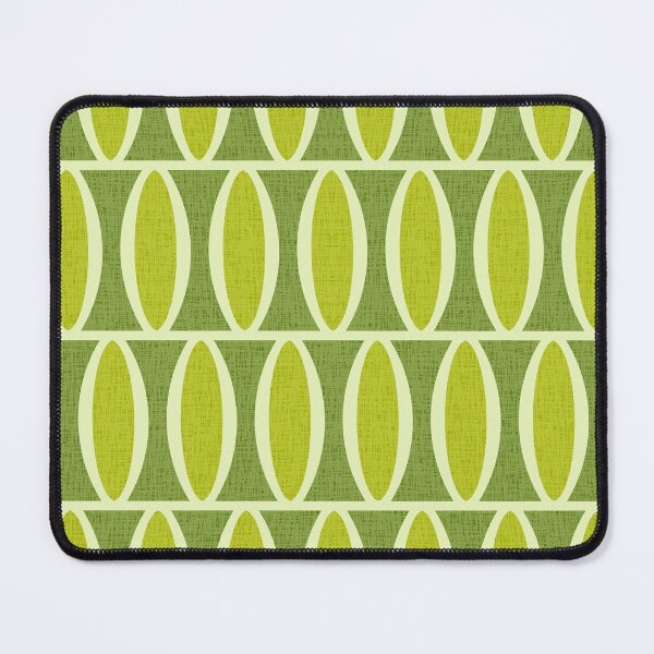 Item preview, Mid Century Modern Geometric Oval Pattern Green 963 designed and sold by tonymagnerart.