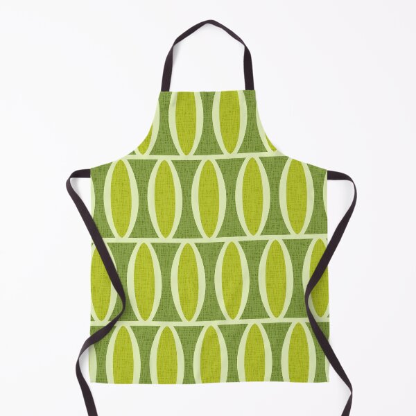 Item preview, Mid Century Modern Geometric Oval Pattern Green 963 designed and sold by tonymagnerart.