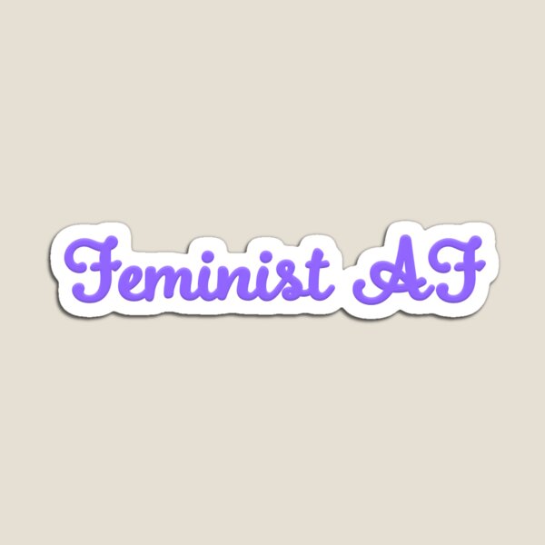 Item preview, Feminist AF - Periwinkle designed and sold by sillyjess.