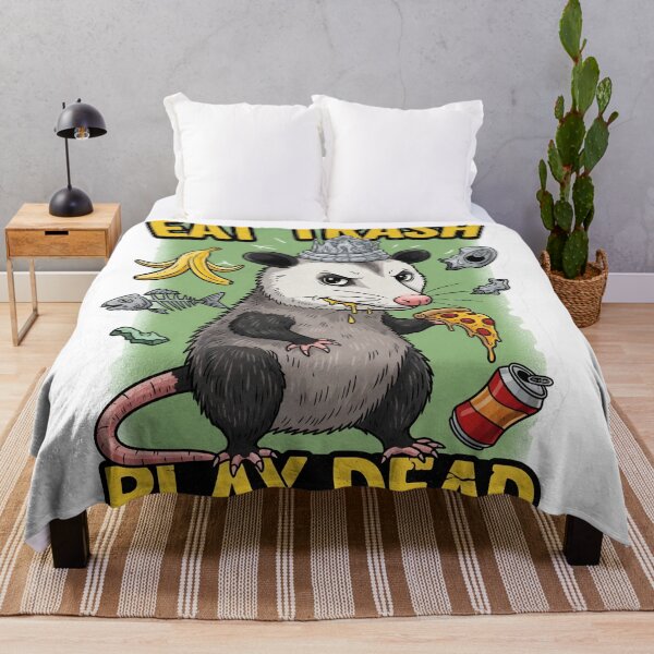 Item preview, Funny Opossum Sticker | Eat Trash Play Dead Meme designed and sold by StickyGuys.