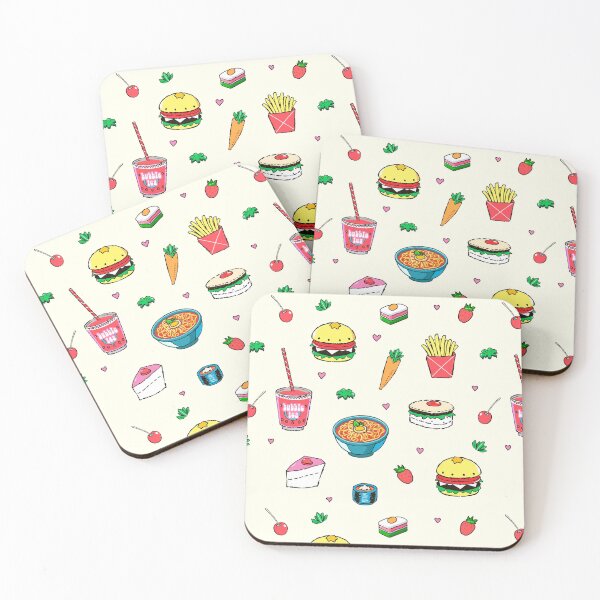 Item preview, Cute Delicious Food Drink Doodle Pattern Sticker Pack designed and sold by tanjica.