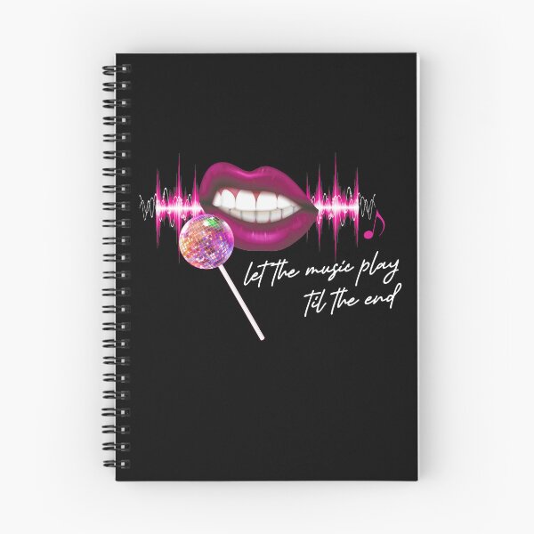 Item preview, Let The Music Play Til The End Pink Lips Mirrorball Lollipop Microphone Trustfall Design Option 2 designed and sold by MouseDeSigns.