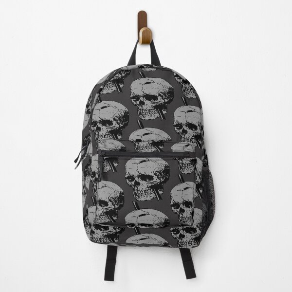 Item preview, Skull Illustration With Tamping Iron Vector Grey designed and sold by taiche.
