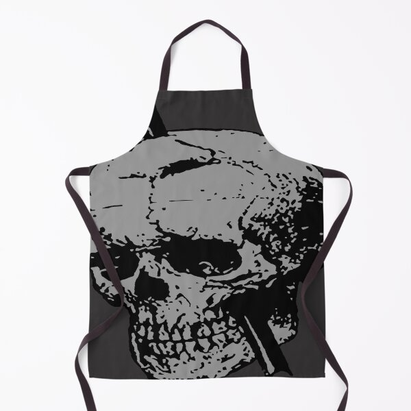 Item preview, Skull Illustration With Tamping Iron Vector Grey designed and sold by taiche.