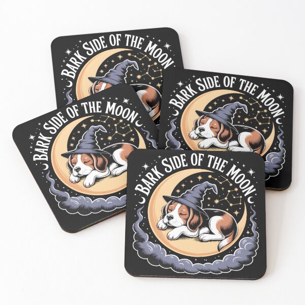 Item preview, Bark Side of the Moon – Vintage Cosmic Halloween Dog designed and sold by lalasine.story.