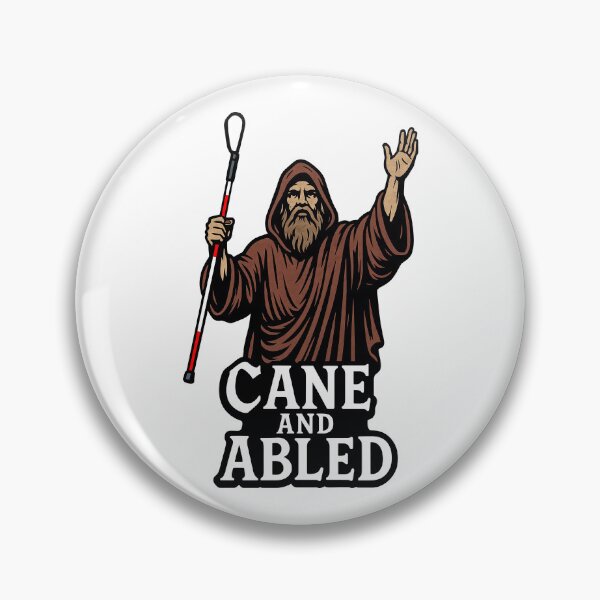 Item preview, Cane and Abled – Blind Humor Biblical Pun designed and sold by Eyepatch-Jacks.
