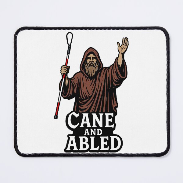 Item preview, Cane and Abled – Blind Humor Biblical Pun designed and sold by Eyepatch-Jacks.