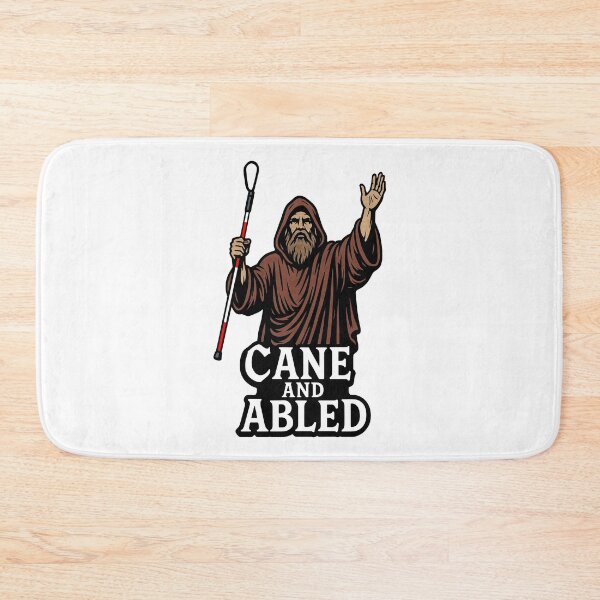 Item preview, Cane and Abled – Blind Humor Biblical Pun designed and sold by Eyepatch-Jacks.