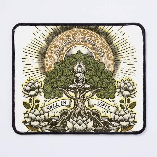 Item preview, Fall in Love With a Tree – Nature Bliss Buddha Meditation Tee designed and sold by AATGShop.