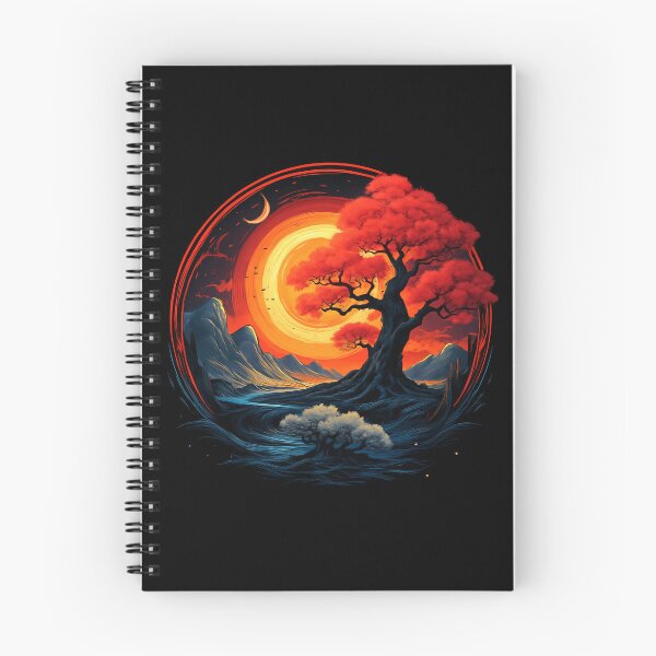 Item preview, Crimson Tree Under Burning Skies designed and sold by Roohoo231.