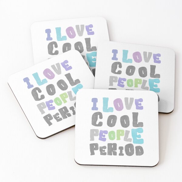 Item preview, I Love Cool People. Period. – Youth Vibe Statement Design designed and sold by baskamade.