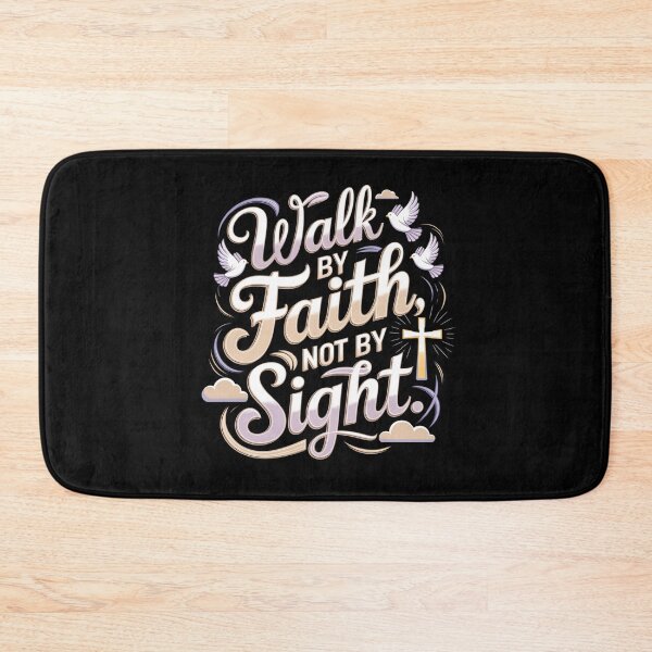 Item preview, Walk By Faith Not By Sight Christian Faith and Light Quote designed and sold by Taans-Creation.
