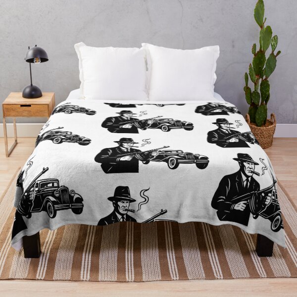 Item preview, Vintage Gangster with Classic Car designed and sold by © Zenscape Studio 2025.