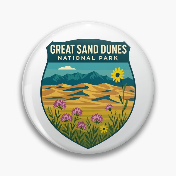 Item preview, Great Sand Dunes National Park Retro Sticker designed and sold by Ismeal Von.
