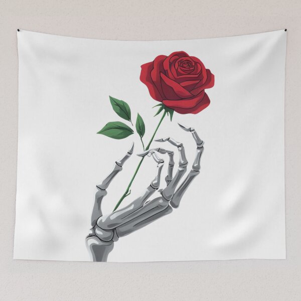 Item preview, Eternal Elegance: Skeleton with Red Rose designed and sold by Skyla007.